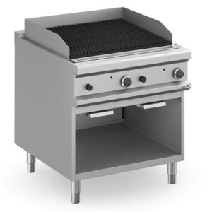 Grill z lawą wulkaniczną stołowy i na podstawie z trzech stron zamkniętej, gazowy Wariant podstawowy