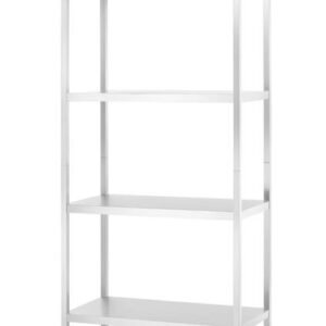 Regał skręcany 5-półkowy, pakowany w karton, nogi składane, HENDI, 900x450x(H)1800mm Wariant podstawowy