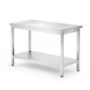 Stół centralny z półką Budget Line – skręcany 1000x600x(H)850